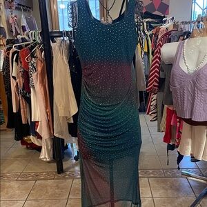 Chic Sleeveless Gradient Maxi Dress